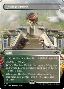 {@R} Restless Prairie (Borderless) [The Lost Caverns of Ixalan][LCI 348]