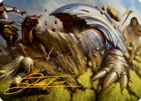 {A} Bulette Art Card (Gold-Stamped Signature) [Dungeons & Dragons: Adventures in the Forgotten Realms Art Series][GS AAFR 016]