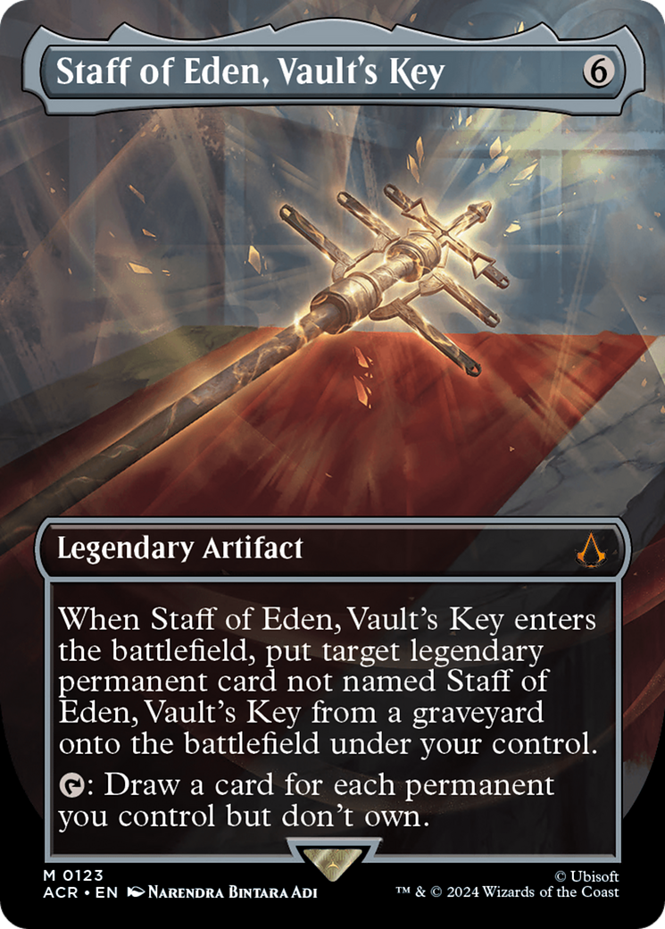 {R} Staff of Eden, Vault's Key (Borderless) [Assassin's Creed][ACR 123]