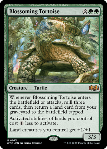 {@R} Blossoming Tortoise [Wilds of Eldraine][WOE 163]