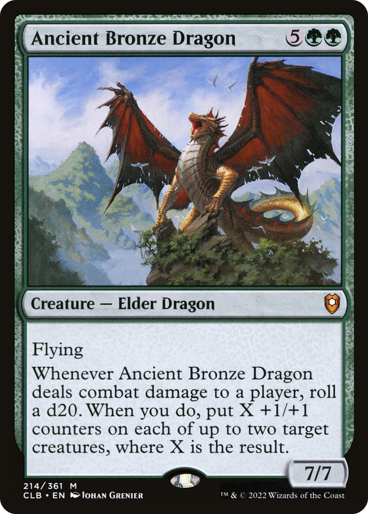 {R} Ancient Bronze Dragon [Commander Legends: Battle for Baldur's Gate][CLB 214]