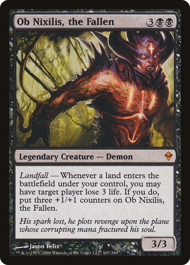 {R} Ob Nixilis, the Fallen [Zendikar][ZEN 107] - Misty Mountain Games