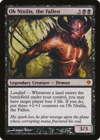 {R} Ob Nixilis, the Fallen [Zendikar][ZEN 107]
