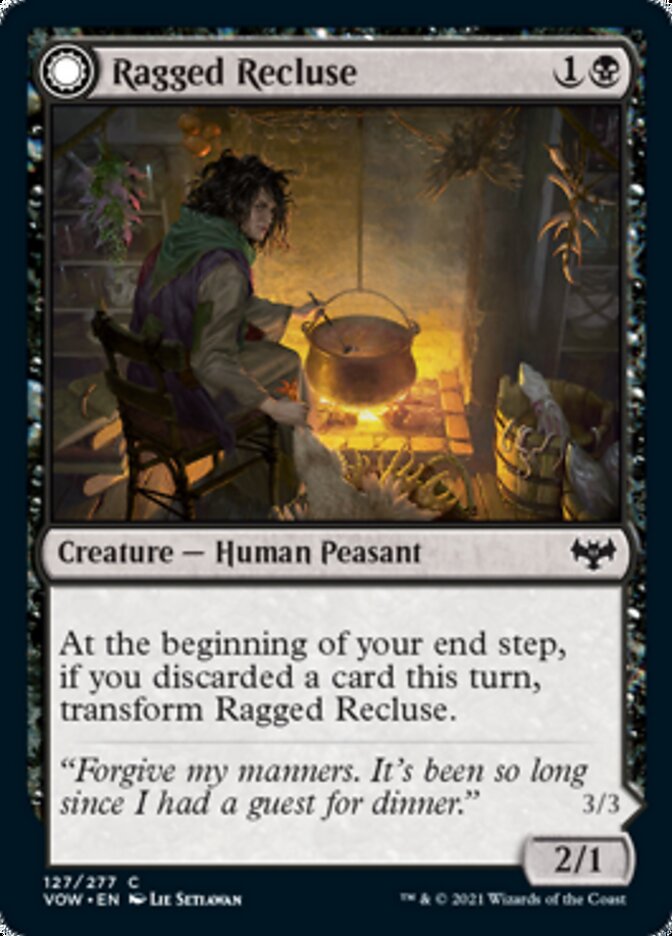 {C} Ragged Recluse // Odious Witch [Innistrad: Crimson Vow][VOW 127]