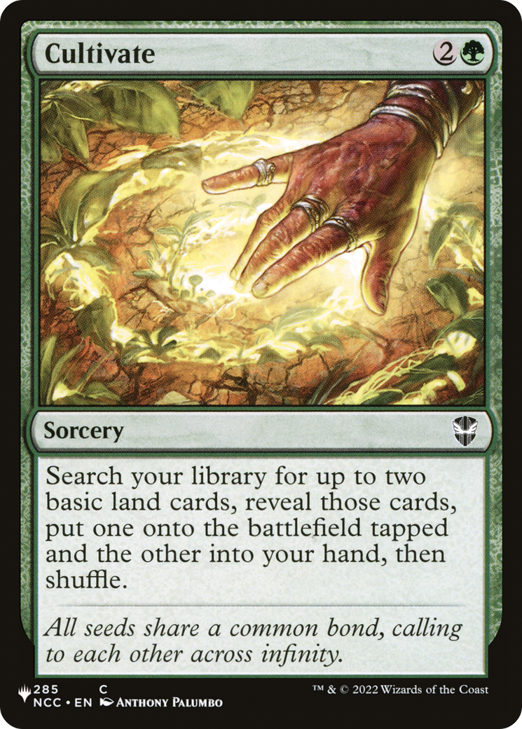 Cultivate (NCC) [LIST 285/093]