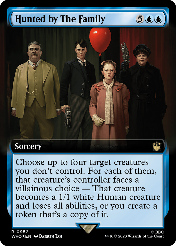 {R} Hunted by The Family (Extended Art) (Surge Foil) [Doctor Who][WHO 952]