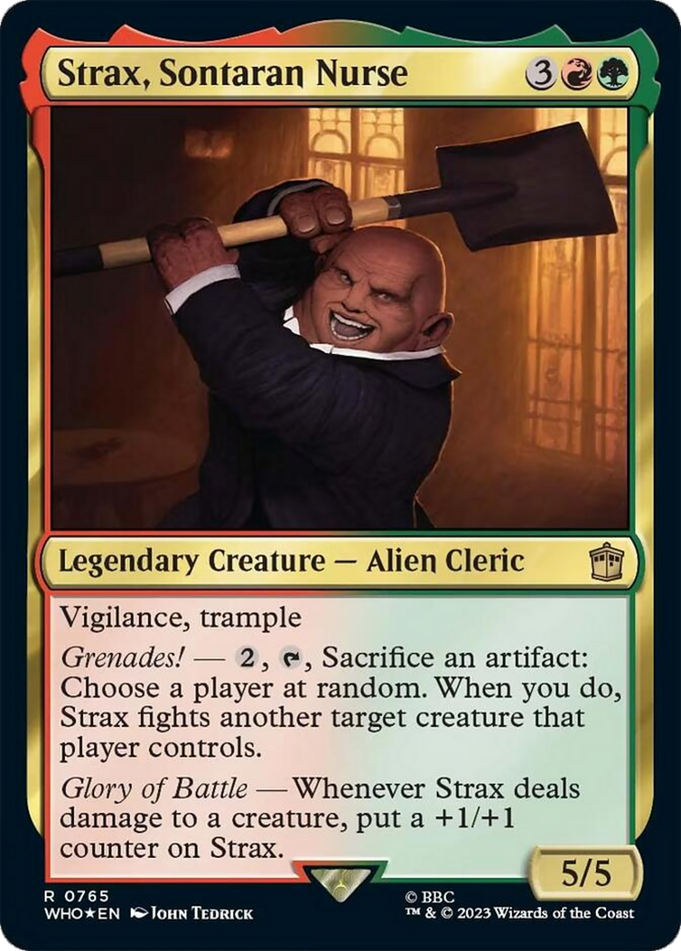 {R} Strax, Sontaran Nurse (Surge Foil) [Doctor Who][WHO 765]