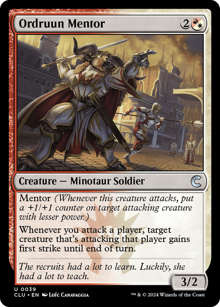 {C} Ordruun Mentor [Ravnica: Clue Edition][CLU 039]