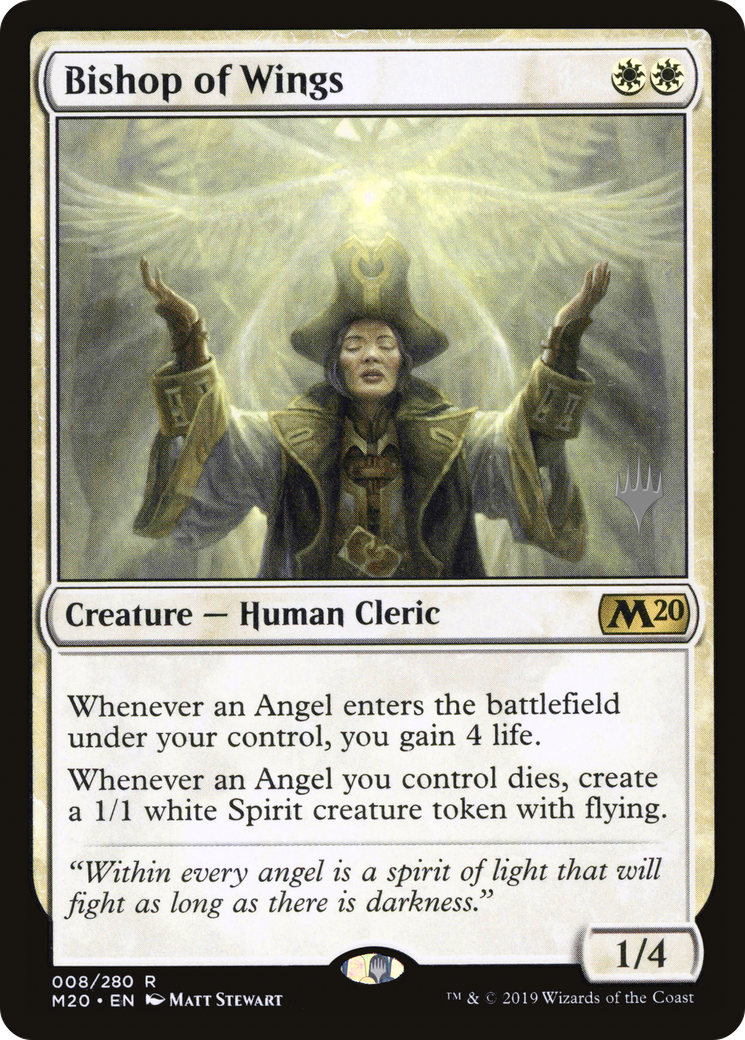 {R} Bishop of Wings (Promo Pack) [Core Set 2020 Promos][PP M20 008] - Misty Mountain Games