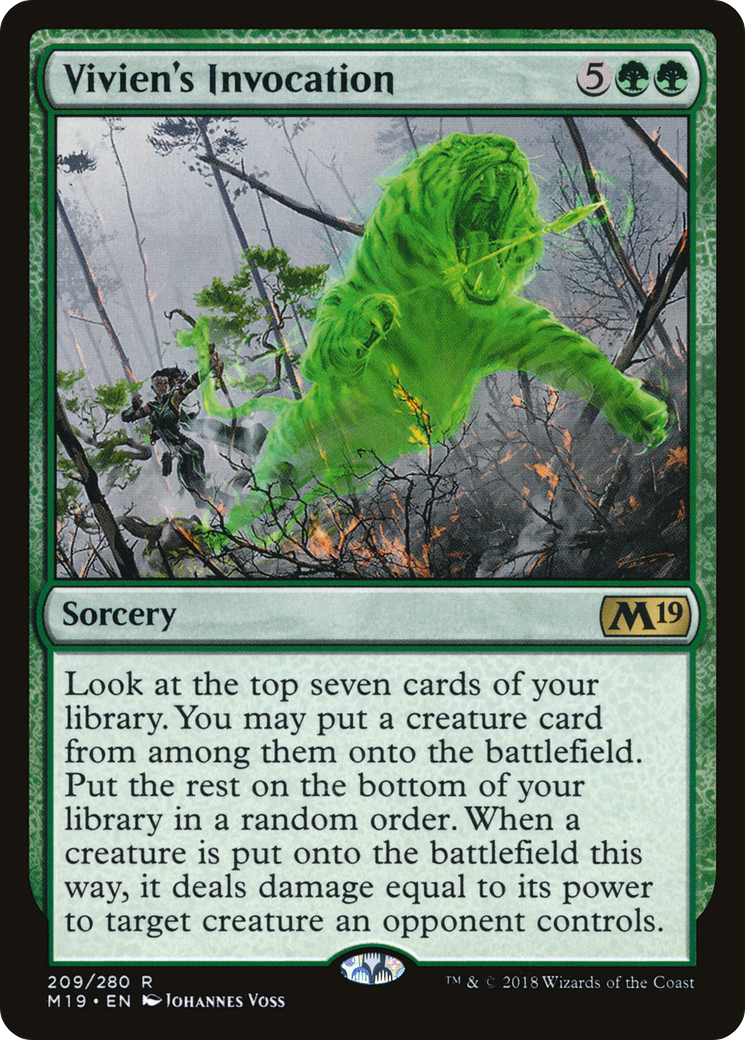 {R} Vivien's Invocation [Core Set 2019][M19 209]