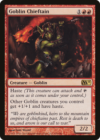 {R} Goblin Chieftain [Magic 2011][M11 141]