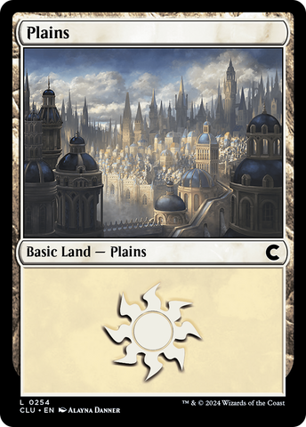 {B} Plains (0254) [Ravnica: Clue Edition][CLU 254]