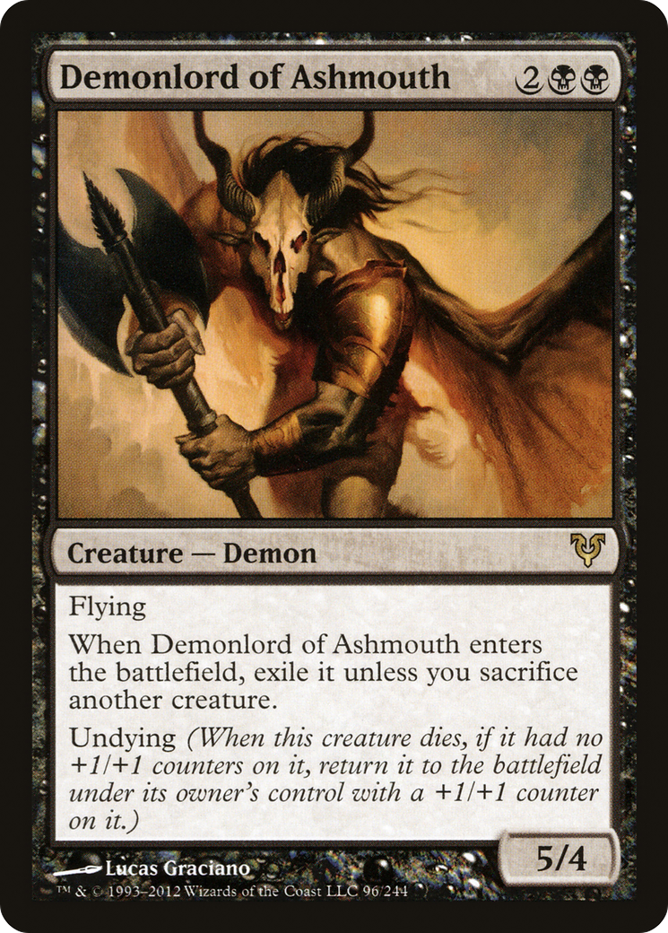 {R} Demonlord of Ashmouth [Avacyn Restored][AVR 096]
