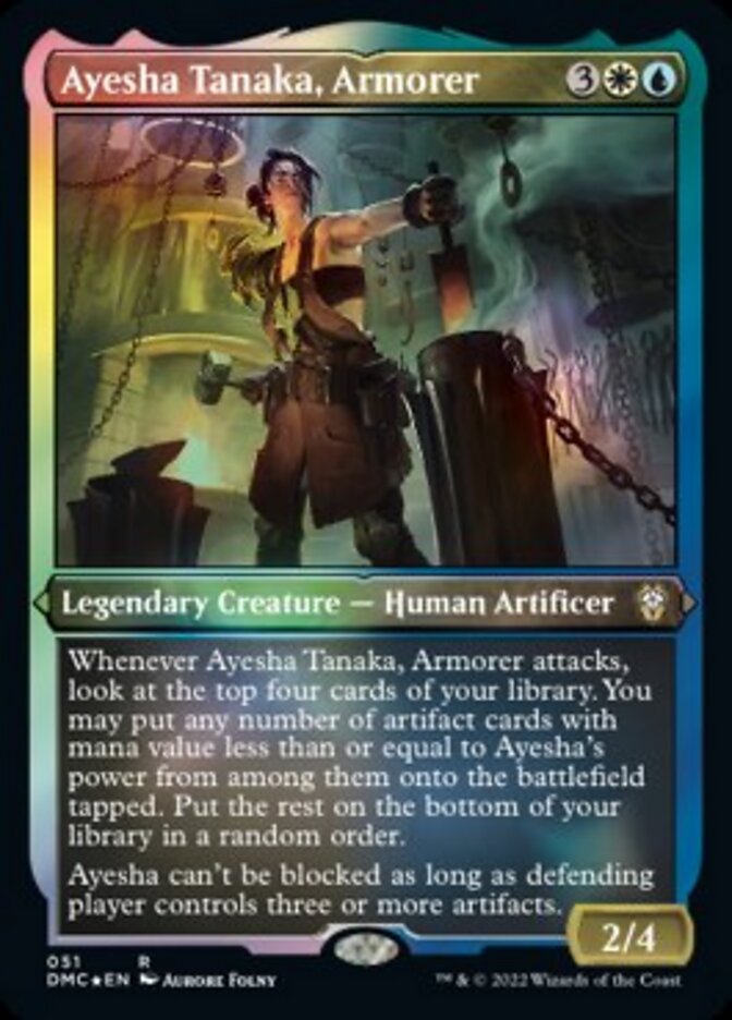 {R} Ayesha Tanaka, Armorer (Foil Etched) [Dominaria United Commander][DMC 051]
