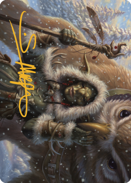 {A} Owlbear Shepherd Art Card (Gold-Stamped Signature) [Commander Legends: Battle for Baldur's Gate Art Series][GS ACLB 035]