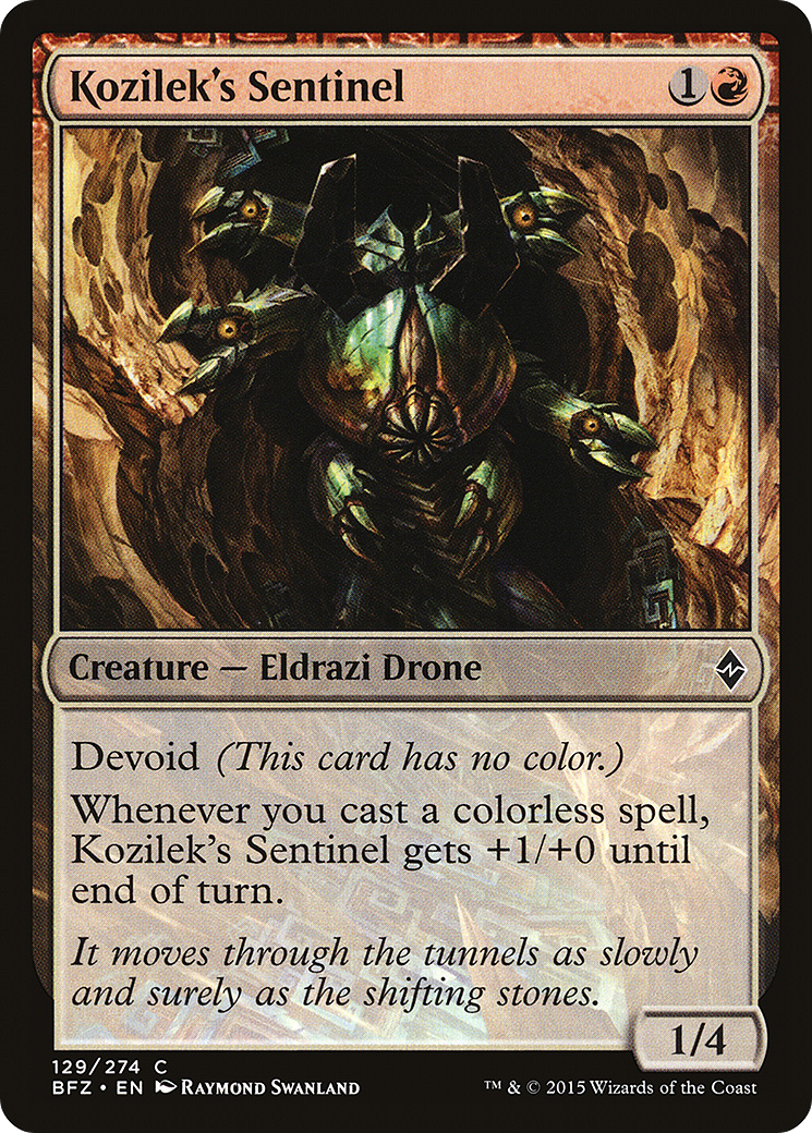 {C} Kozilek's Sentinel [Battle for Zendikar][BFZ 129]