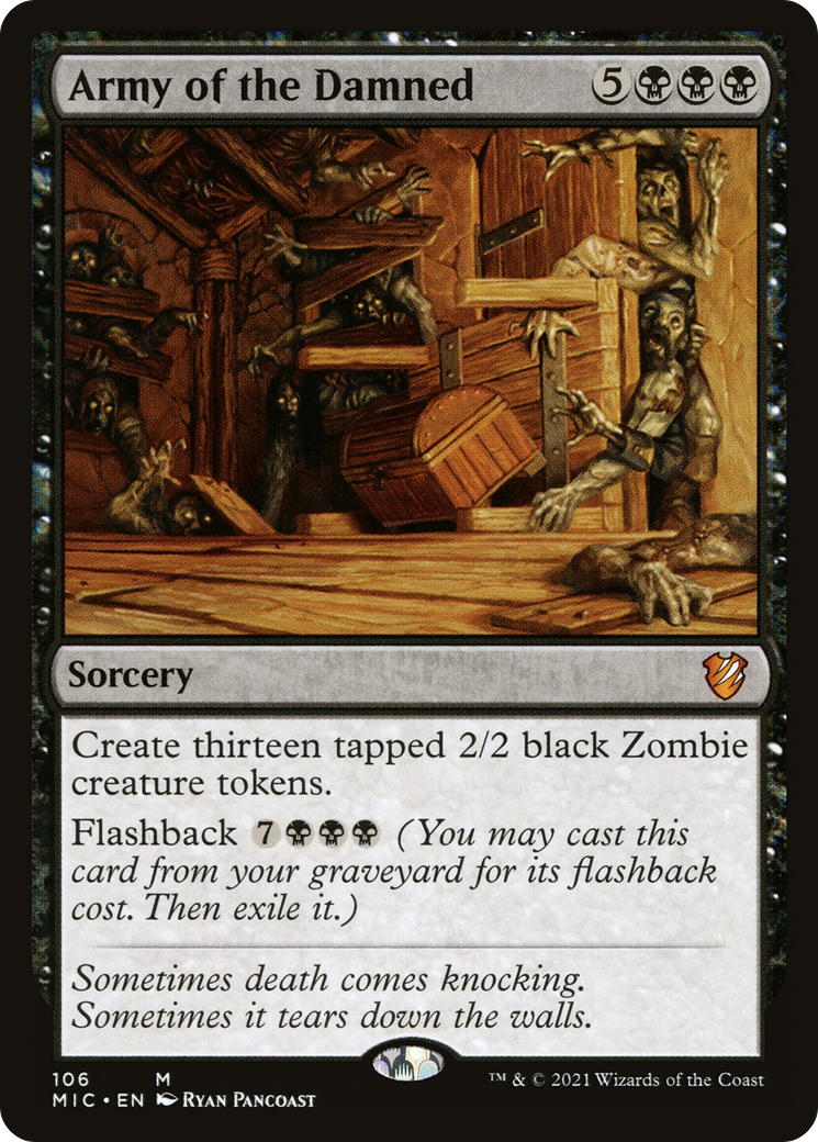 {R} Army of the Damned [Innistrad: Midnight Hunt Commander][MIC 106]