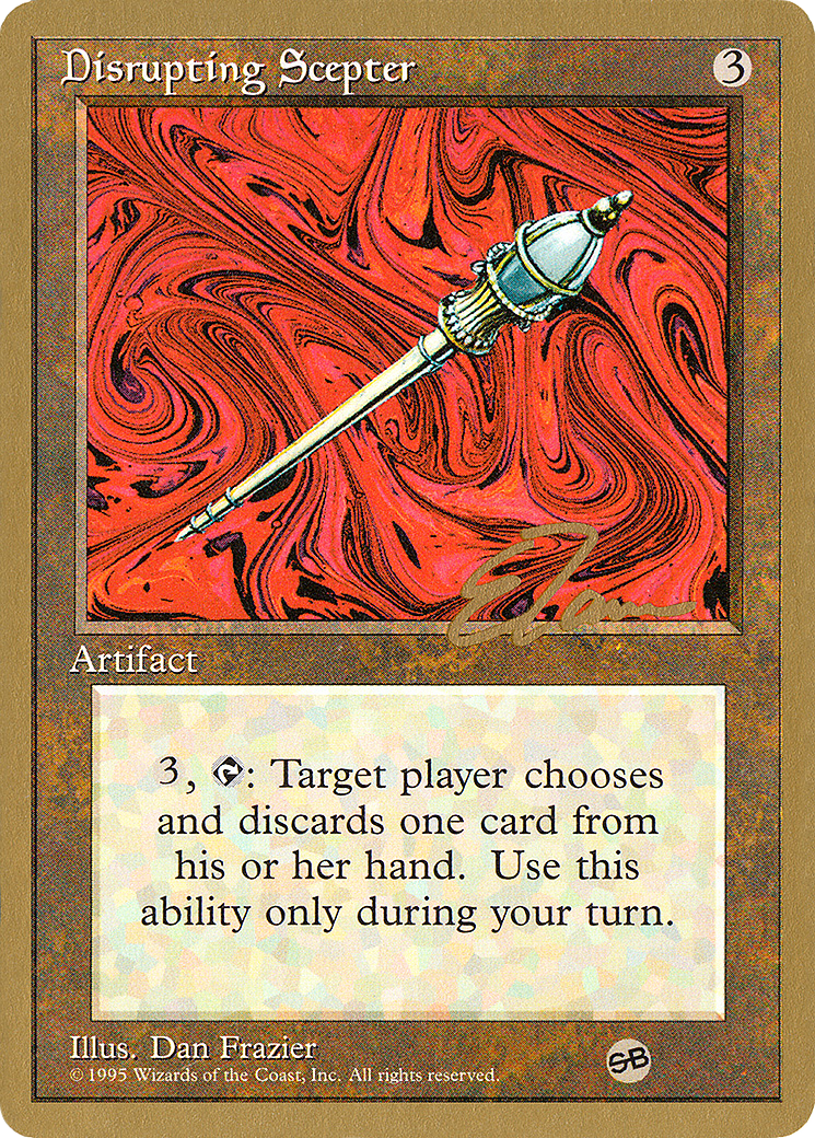 {R} Disrupting Scepter (Eric Tam) (SB) [Pro Tour Collector Set][GB PTC ET316SB]