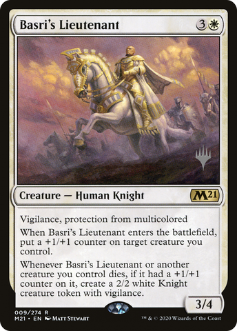 {R} Basri's Lieutenant (Promo Pack) [Core Set 2021 Promos][PP M21 009]