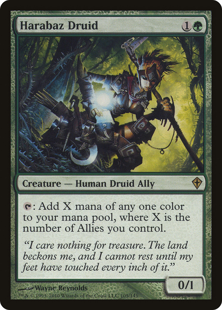 {R} Harabaz Druid [Worldwake][WWK 105]