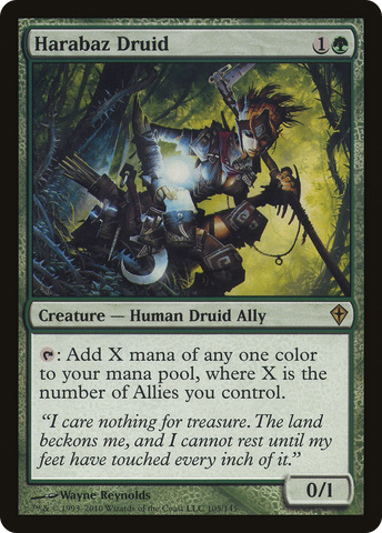 {R} Harabaz Druid [Worldwake][WWK 105]