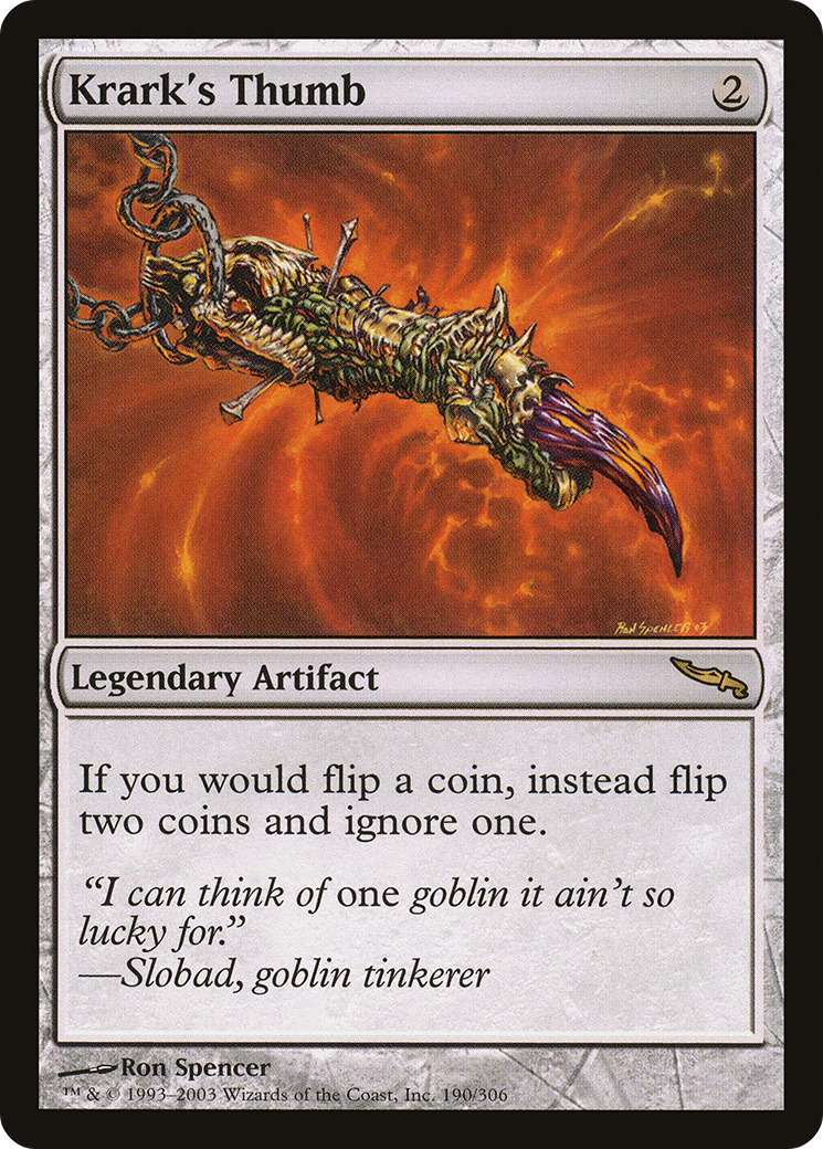 {R} Krark's Thumb [Mirrodin][MRD 190] - Misty Mountain Games