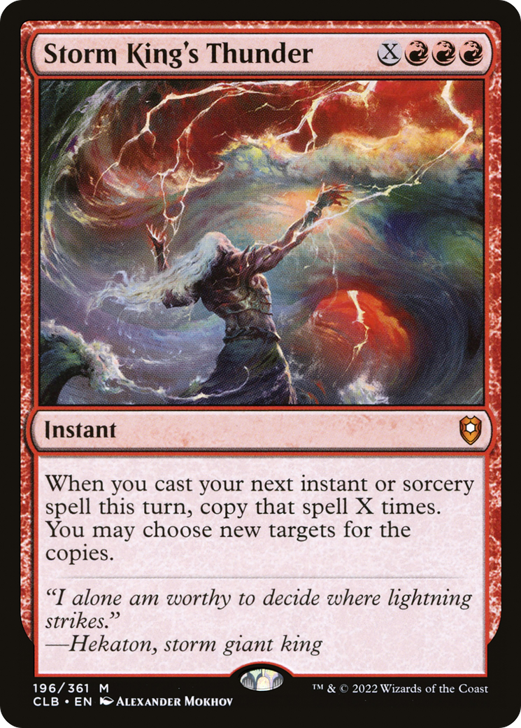 {R} Storm King's Thunder [Commander Legends: Battle for Baldur's Gate][CLB 196]