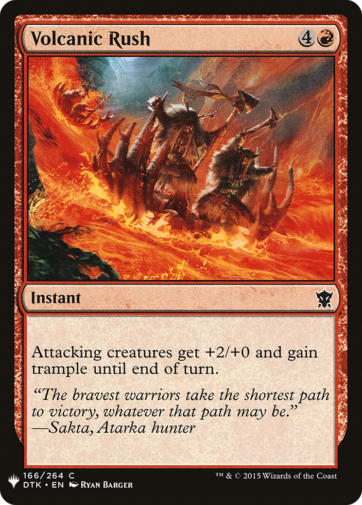 {C} Volcanic Rush [Mystery Booster][LS DTK 166]