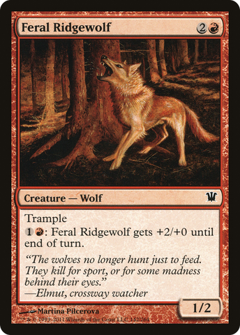 {C} Feral Ridgewolf [Innistrad][ISD 142]