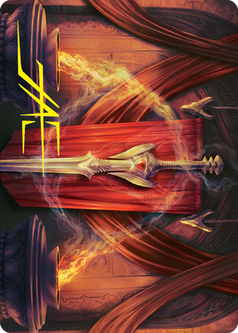 {A} Ramosian Greatsword Art Card (Gold-Stamped Signature) [March of the Machine Art Series][GS AMOM 037]