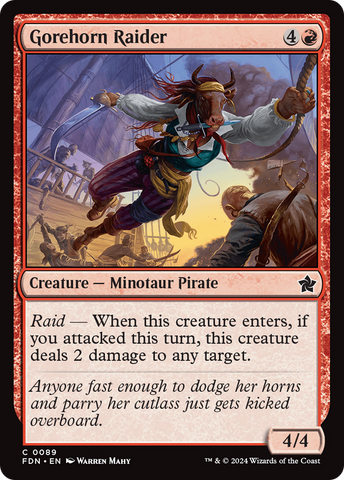 {@C} Gorehorn Raider [Foundations][FDN 089]