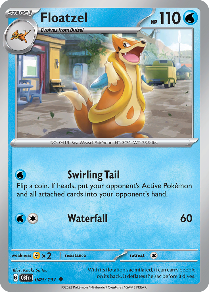Floatzel 49 - SV03 Obsidian Flames