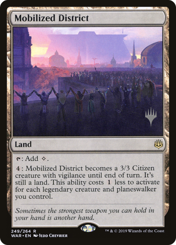 {R} Mobilized District (Promo Pack) [War of the Spark Promos][PP WAR 249]