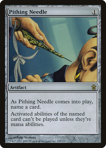 {R} Pithing Needle [Saviors of Kamigawa][SOK 158]