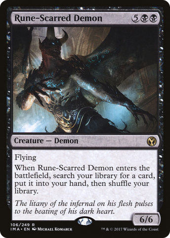 {R} Rune-Scarred Demon [Iconic Masters][IMA 106]