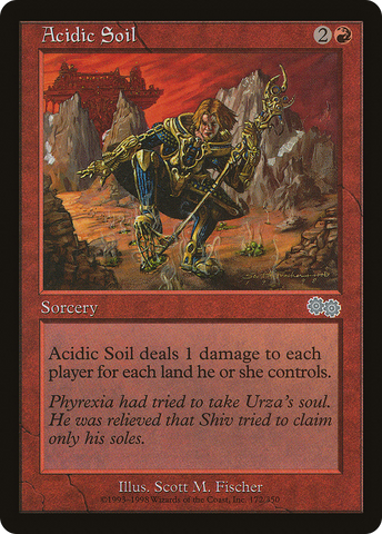 {C} Acidic Soil [Urza's Saga][USG 172]