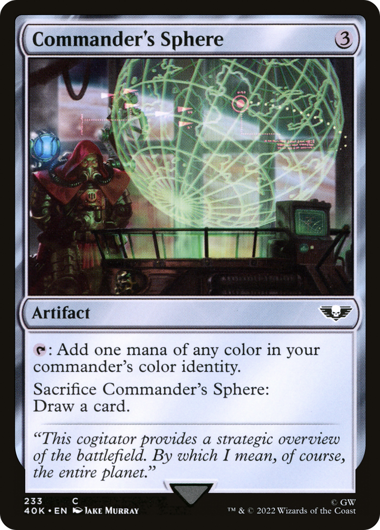 {C} Commander's Sphere (233) [Universes Beyond: Warhammer 40,000][40K 233]