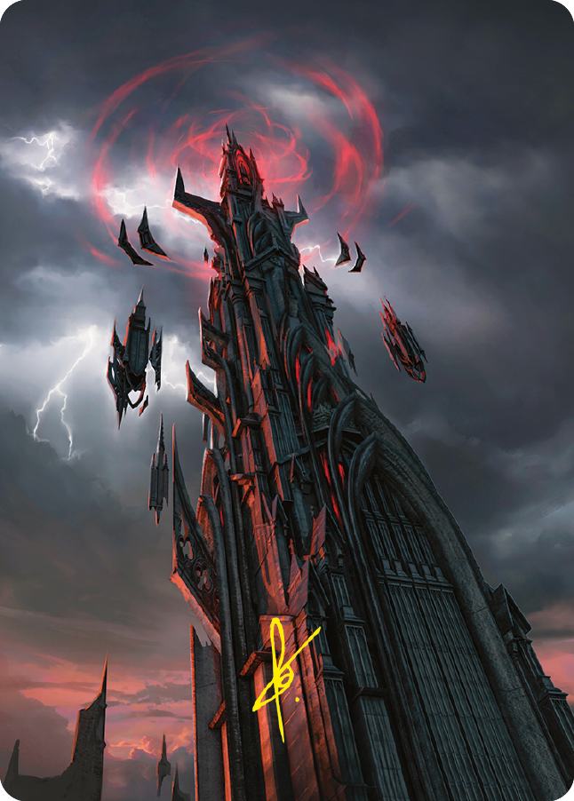 {A} Barad-dur Art Card (Gold-Stamped Signature) [The Lord of the Rings: Tales of Middle-earth Art Series][GS ALTR 054]