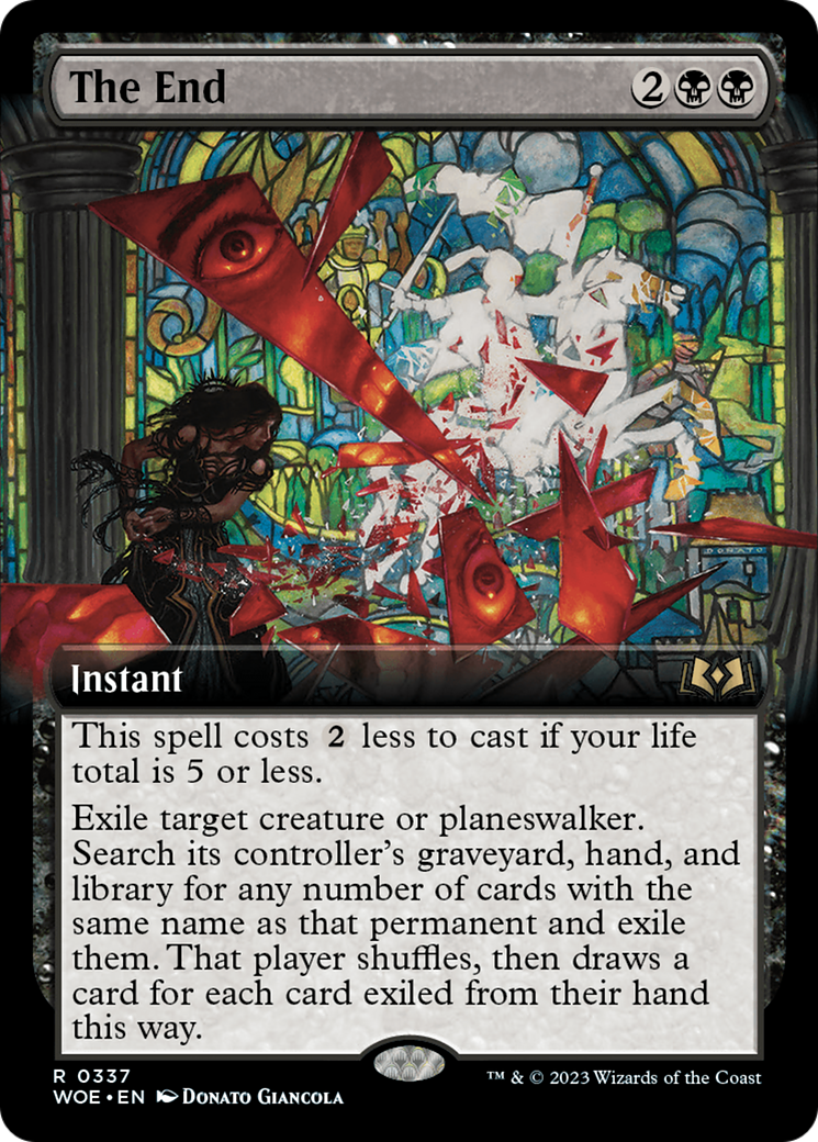 {@R} The End (Extended Art) [Wilds of Eldraine][WOE 337]