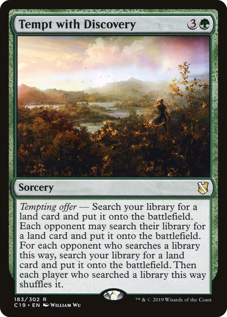 {R} Tempt with Discovery [Commander 2019][C19 183]