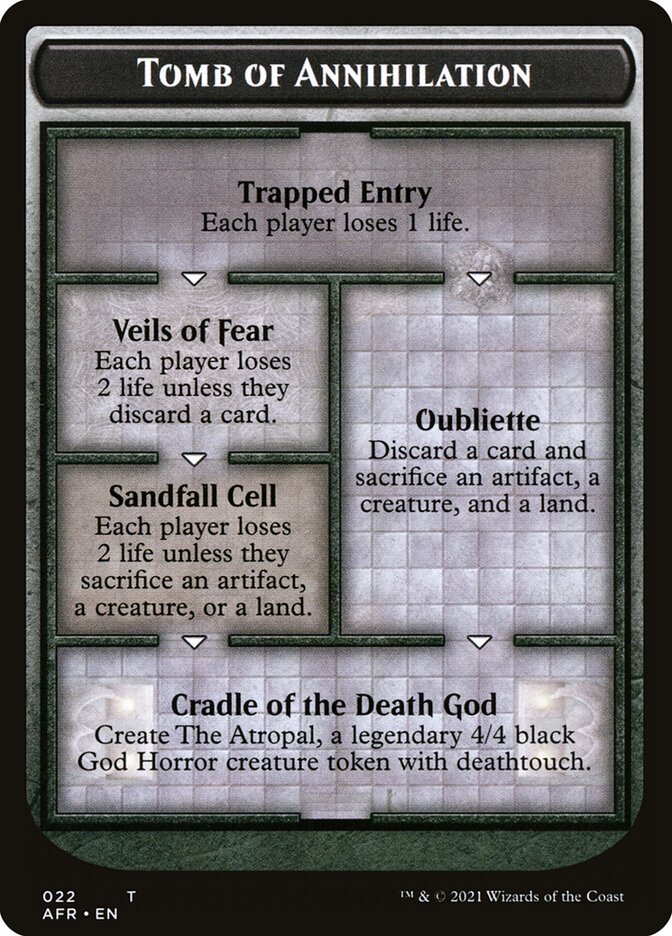 {T} Dungeon of the Mad Mage // Tomb of Annihilation Double-sided Token [Dungeons & Dragons: Adventures in the Forgotten Realms Tokens][TAFR 020]