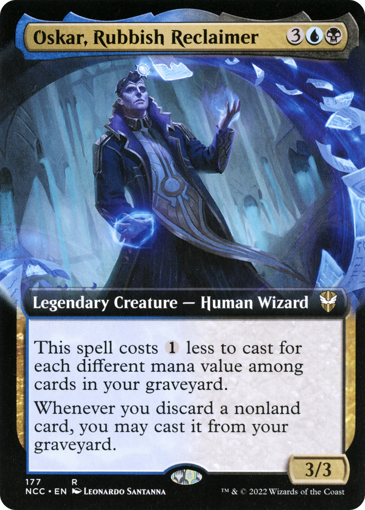 {R} Oskar, Rubbish Reclaimer (Extended Art) [Streets of New Capenna Commander][NCC 177]