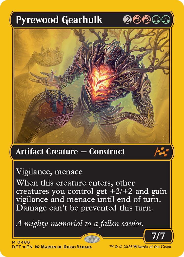 {@R} Pyrewood Gearhulk (First-Place Foil) [Aetherdrift][DFT 488]