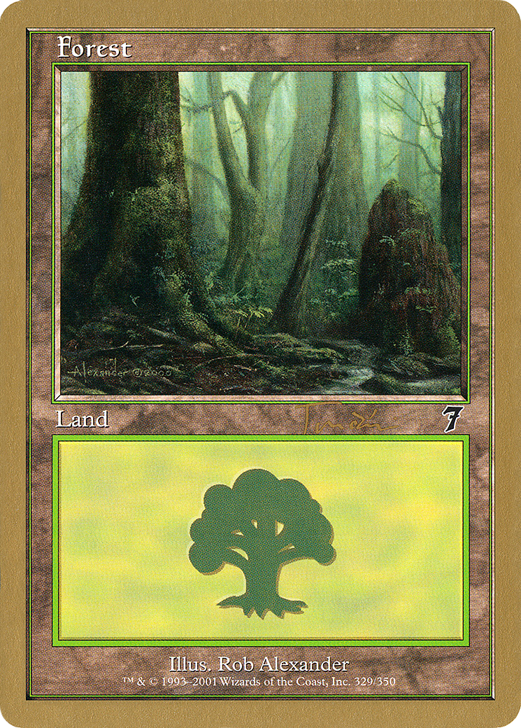 {B}[GB WC01 JT329] Forest (jt329) (Jan Tomcani) [World Championship Decks 2001]