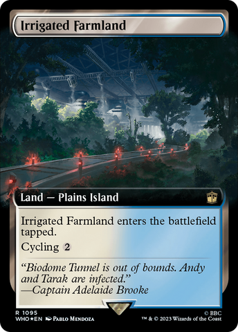 {R} Irrigated Farmland (Extended Art) (Surge Foil) [Doctor Who][WHO 1095]