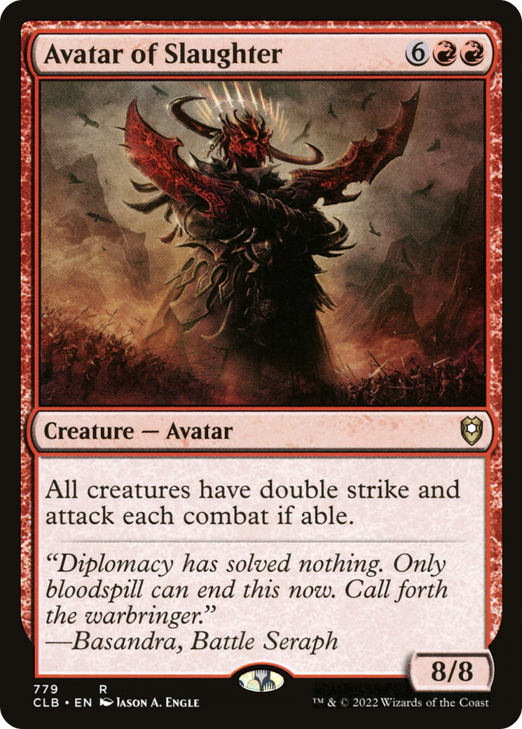 {R} Avatar of Slaughter [Commander Legends: Battle for Baldur's Gate][CLB 779]