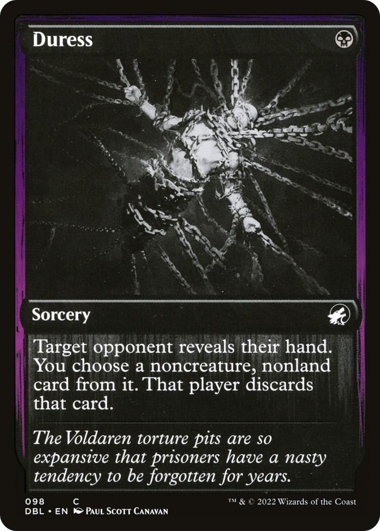 {C} Duress [Innistrad: Double Feature][DBL 098]