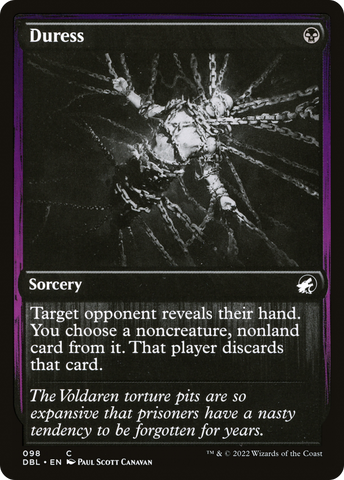 {C} Duress [Innistrad: Double Feature][DBL 098]