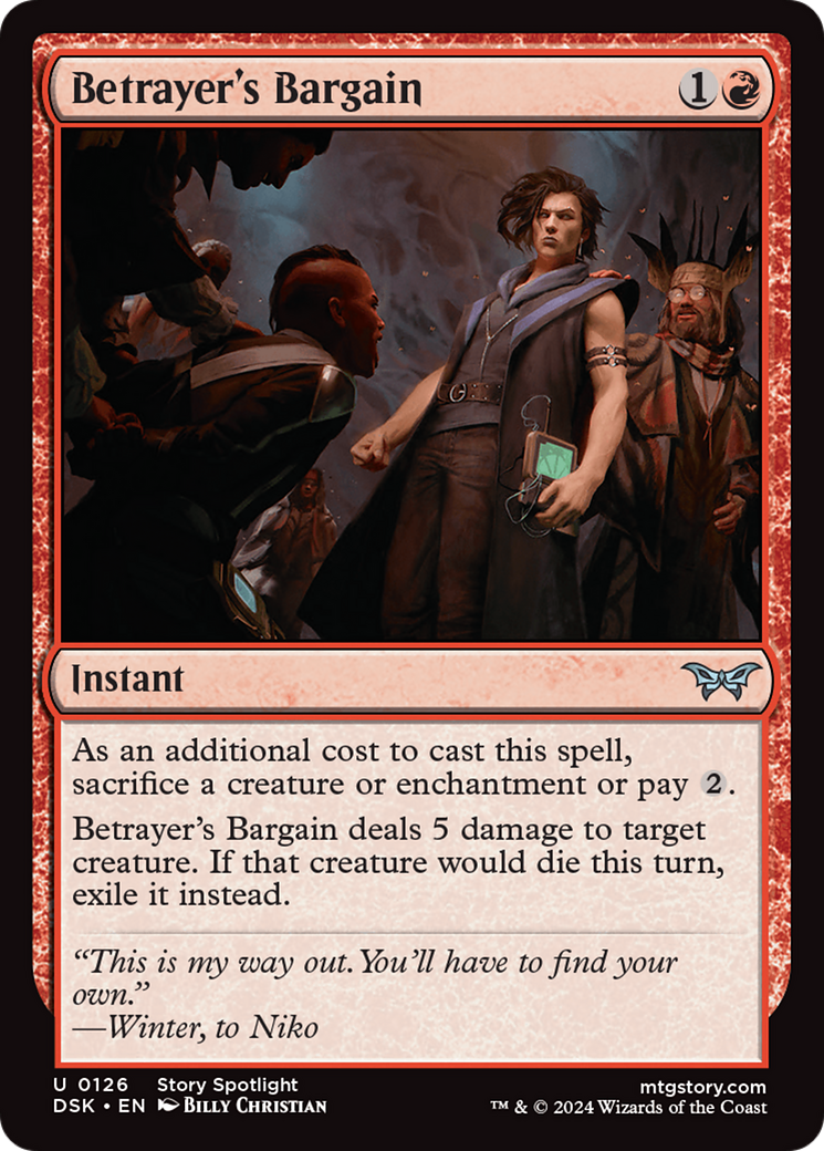 {@C} Betrayer's Bargain [Duskmourn: House of Horror][DSK 126]