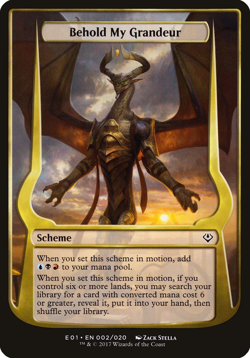 {O} Behold My Grandeur (Schemes) [Archenemy: Nicol Bolas Schemes][OVR E01 002]